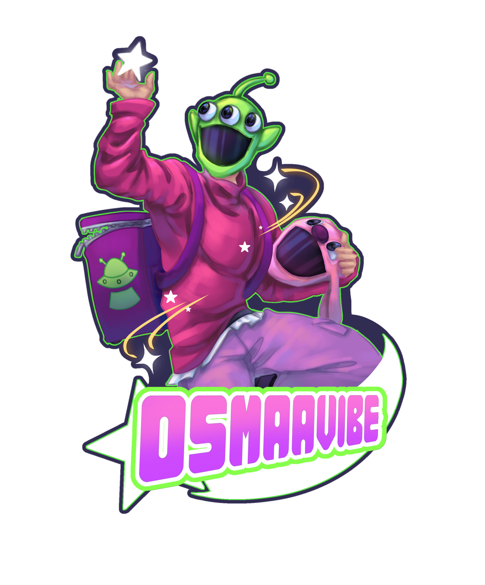 Logo Osmaavibe, comisión por Hiumi